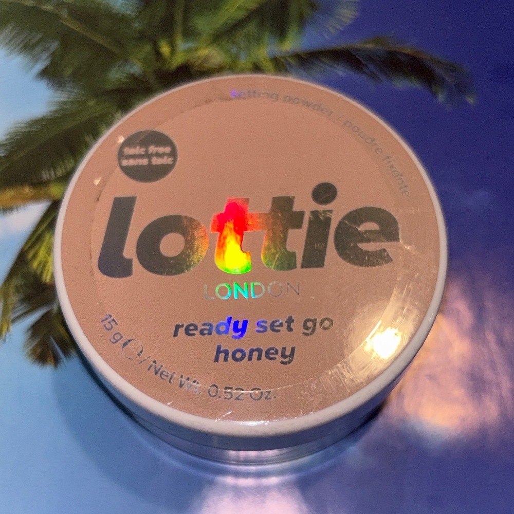 Lottie London‎ Ready Set Go Setting Powder Honey Talc Free Vegan 15g Sealed